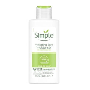 کرم مرطوب کننده و آبرسان سیمپل SIMPLE مدل لایت LIGHT حجم 125 میل | مناسب انواع پوست